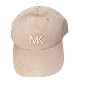 Michael Kors Beige Cap with MK Logo OS